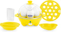 PEEPS & Dash Rapid Egg Cooker - Boiler, Poacher & Steamer - Includes Measuring & Recipe Guide - Dishwasher Safe - BPA Free - Holds 7 Eggs, Yellow
