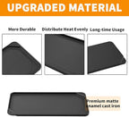 4396096RB Replacement Griddle for Whirlpool Stove Parts, W10297135 Cast Iron Plate for Maytag, Kitchenaid, Jenn Air, Amana, Gourmet Gas Range Cooktop Parts Burner Pan 1 Pcs