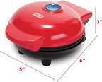 Dash Mini Maker Grill - Compact & Indoor Electric Grill - Efficient & User-Friendly Device with Nonstick Surface - Quick Heat-Up System - Easy-to-Clean & Store - Red