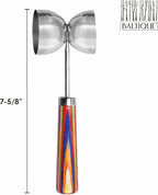 Totally Bamboo Baltique Marrakesh Collection Bar Spoon, Stainless Steel Cocktail Mixing Spoon