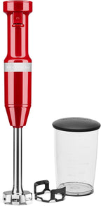 KitchenAid 9 Cup Food Processor - KFP0921 & Variable Speed Corded Hand Blender KHBV53, Empire Red