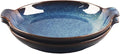 Ceramics Au Gratin baking Dishes Set of 2, Baking Tray Bake ware, 10.5 oz Ramekins, for Pie Pan, Appetizer, Tart, Dessert, Quiche, Oven Small dish, individual dishes, Round 9 Inch