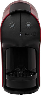 Delta Q Quick Espresso Capsule Machine – Color Red - Compact 0.8 L, Capsule System