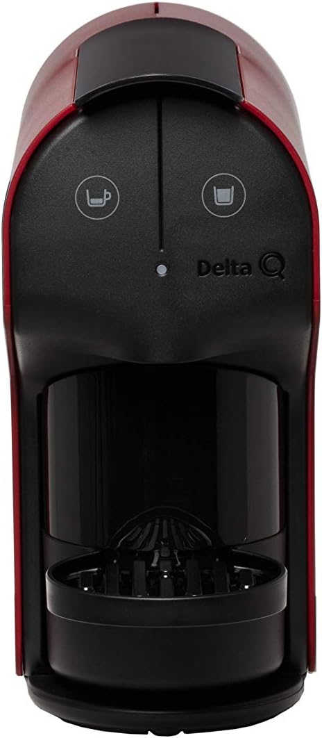 Delta Q Quick Espresso Capsule Machine – Color Red - Compact 0.8 L, Capsule System