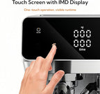 MAttinata CM1833L Automatic Cappuccino Machine, 20 Bar Espresso Machine, Coffee Maker with Dual Boiler & Self-Cleaning Milk Frother, Touch Screen Latte Machine, Stainless Steel for Kitchen, Silver