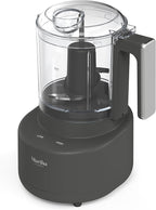 Martha Stewart 3 Cup Electric Food Chopper, Vegetable & Herb Mini Food Processor, 24oz BPA-Free Bowl, Stainless Steel Blades, Pour Spout, Dicing, Mincing, Chop & Puree, Dishwasher Safe, Caviar