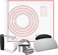 Biscuit Cutter, Silicone Pastry Dough Baking Mat Set, Baking Tools and Accessories Kit (4 Pcs/Set)