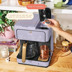 Beauti Multi Brew 12 Cup Programmable Drip & Single Serve Coffee Maker, Versatile Brewing (6oz, 8oz, 10oz, 12oz, 14oz), Pods or Ground, Over Ice option, Keep Warm mode (Lavender)