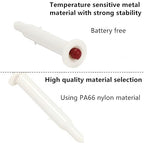 4 Pcs Turkey Temperature Meters, High-Temperature Resistance Meat Thermometer Turkey Temperature Poppers, Pop-Up Picnic Barbecue Thermometers Timers for Kitchen Outdoor