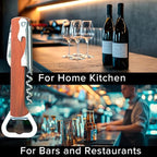 Bottle Opener Professional Stainless Steel Beer Corkscrew for Beverages Bartenders