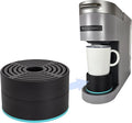 Elevate Anti-Splash Cup Riser Accessory for most Keurig K-cup, Cuisinart Single Serve, and other Coffee Makers, Adjustable for Cup Size and Drip Tray Type (Black and Turquoise)