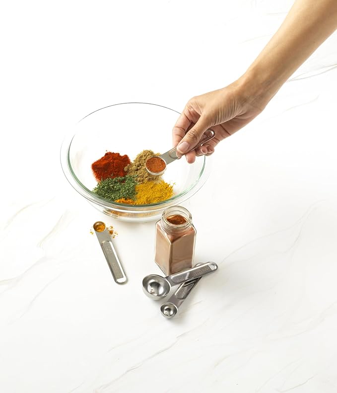 Good Cook Classic Set of 4 Stainless Steel Measuring Spoons