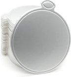 100pcs Mini Cake Boards, 3.1" Mini Round Cardboard, Mousse Cupcake Base for Cake Dessert, Silver