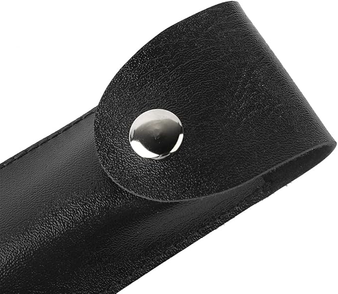 Bottle Opener Leather Case, Black PU Professional Wine Opener Leather Bag Bartender Essentials Wine Tool PU Bag