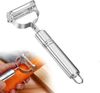 3-in-1 Vegetable Peeler with Julienne Slicer & Potato Eye Remover | Ultra Sharp Stainless Steel Blade | Ergonomic Anti-Slip Handle | Heavy Duty Kitchen Peeler