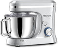 HOWORK Electric Stand Mixer,10+p Speeds With 6.5QT Stainless Steel Bowl,Dough Hook, Wire Whip & Beater,for Most Home Cooks (Silver)