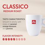 Illy Classico Whole Bean Coffee, Medium Roast, Classic Roast With Notes Of Caramel, Orange Blossom And Jasmine, 100% Arabica Coffee, No Preservatives, 8.8 Ounce Can (Pack Of 1)