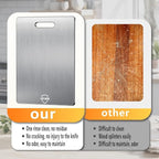 Titanium Cutting Board, 3 PCS Titanium Cutting Boards for Kitchen, Non Toxic, Double-Sided Food Grade Chopping Board for Outdoor Camping(15.6" x 11", 13" x 9.3", 11.8" x 7.8")