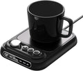 Coffee Mug Warmer with 5 Temps, Coffee Cup Warmer for Desk Faster Heat-Up & 1-10H Timer, Smart Electric Beverage Warmer with Auto Shut Off & LCD Display, Ideal Gifts for Coffee,Tea,Milk,Cocoa (NO CUP)