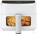 Simple Deluxe 8-in-1 Air Fryer 4 Qt, Digital Preset Airfryer with Visible Window, Nonstick and Dishwasher-Safe Basket for Chips, Bake, Wings, 60-Min Timer, 1500W, White