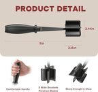 2 Pcs Meat Chopper, Upgrade Hamburger Smasher, Premium Heat Resistant Meat Masher for Ground Beef, Ground Turkey and More, Non Stick Mix Grinder