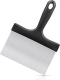 Grill Scraper, Griddle Scraper, Food Scraper with Handle for Blackstone Grill Accessories,Outdoor Barbecue Tools,Stainless Steel Scraper for Blackstone, Flat Top Grill Cleaning, Easy to Remove Stain