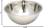 Chef Craft Brushed Mixing Bowl, 8-Quart, Stainless Steel
