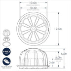 Nordic Ware Formed Orginal Bundt with Keeper, 12 Cup, Golden Hour