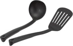 Amazon Basics Hard Anodized Non-Stick 12-Piece Cookware Set, Pots, Pans and Utensils, Black