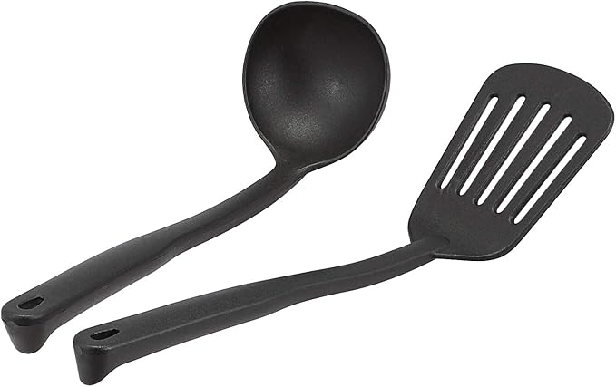 Amazon Basics Hard Anodized Non-Stick 12-Piece Cookware Set, Pots, Pans and Utensils, Black