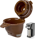 Single Serving Ground Coffee Brew Filter/Holder Basket for Hamilton beach flexbrew replacement parts 49957 49974 49976 49979 49957 49954 49947 49940 49950 49966 49968 Reusable coffee filter Brown (1)