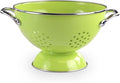 Reston Lloyd, 1.5 Quart Powder Coated Steel Kitchen Strainer Basket for draining Pasta, Vegetable and Fruit, Chrome Handles and Wide Stable Base, Lime