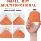 Pan Scraper, 10 Pcs Plastic, Non Scratch for Cast Iron, Pot and Pan Cleaning, Sturdy Scraper Kitchen Tool-Orange