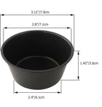 Muffin Pan Individual, 6Pcs Jumbo Muffin Tin Set, Nonstick Round Cupcake Pan for Baking Muffins, Popover, Egg Tarts, Quiche - Carbon Steel, Black