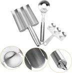 1set Stainless Steel Meatball Maker Set Kitchen Gadget for Meatballs Shrimp Balls Easy to Use Lightweight Kitchen Tool for Home Cooking and Hot Pot