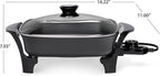 Presto 06626 11 inch Electric Skillet w/glass lid