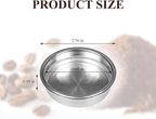 1 Pack 51mm Stainless Steel Coffee Filter Basket, Espresso Portafilter Machine Parts Compatible with CASABREWS, Gevi (1, One Cup)