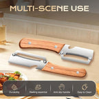 Multi-Functional Vegetable Peeler for Kitchen, 2026 Upgraded 2-in-1 2-in-1 Stainless Steel Fruit Peeler with Bottle Opener for Potatoes Carrots Cucumbers Kitchen Gadgets (2)