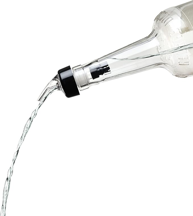True Ace Measured Liquor Pour Spout, 1/2 Ounce Pourer, Fits Standard Liquor Bottles, Bar & Cocktail Accessories, Plastic, Set of 1