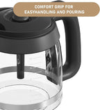 CE200 12-Cup Glass Coffee Pot Replacement Compatible with Ninja Coffee Brewer Maker Models CE251 CE201 CE201C CE200 CE200C Model# XGLSLID200