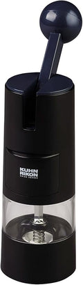 Kuhn Rikon Adjustable Ratchet Grinder with Ceramic Mechanism for Salt, Pepper and Spices, 8.5 x 2.25 inches, Black