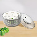 6L Electric Salad Spinner, Large Lettuce spinner, Fruit Vegetable Washer Dryer, Salad Dryer,Fruit Salad Washer for Home Kitchen Washing & Drying Leafy Vegetables