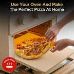 Pizza Stone for Oven and Grill, Heavy Duty Cordierite Baking Pan, Rectangular Baking Stone for Bread, Cookie,16x14 Inch