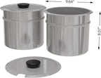 KoolMore Commercial Bain Marie Countertop Food Warmer, Soup Station, and Buffet Table Server with Two Serving Pots, Stainless-Steel Steamer with Auto Shut Off (CFW-4), Silver