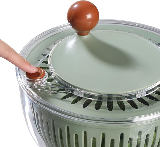 Salad Spinner, Medium-sized Lettuce Veggie Fruit Spinner and Strainer, Multipurpose Vegetable Washer Dryer with Lid,160 oz