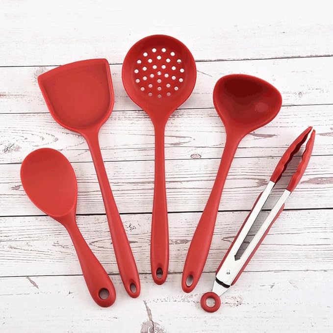 Kitchen Utensils Set Non-stick Kitchenware Cooking Tools Spoon Soup Ladle Spatula Shovel Accessories(D)