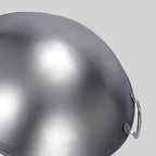 Large Iron Wok, Commercial Large Iron Wok Pan, Double Ear Wok, Not Easy to Rust,45x45x15cm