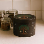 Spice Grinder, Manual Pepper Mill, Adjustable Metal Grinders, Essential for Kitchen (Tree)