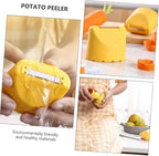3Pcs Anti-splash Paring,Household Grater Planer Multi-Function Self-Stand Easy-Pouring Vegetable Slicer Storage Anti Splash Peeler Kitchen Peeling Tool (Green)