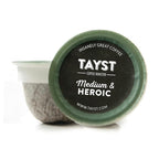 Tayst Coffee Pods, Medium & Heroic Medium Roast, K Cups Compatible with Keurig Coffee Maker, Sustainable Single Serve, Pack of 100
